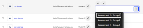 Moodle - Participants - Group Dropdown Menu